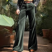 Недорогие Низ-Ретро В стиле 1970-х Штаны Расклешенные брюки Хиппи Диско Маскарадный костюм Муж. Хэллоуин Карнавал Выступление Для вечеринок На каждый день Взрослые Брюки