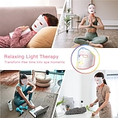 halpa Kasvojen hoitolaitteet-uusi tuote led-punainen valo kauneus kasvonaamio fda-sertifioitu kotitalouksien silikoninen kasvonaamio valohoito kasvojen kauneuslaite led-valoa emittoiva kasvonaamio kaulahihnalla usb-lataus 2500 ma