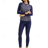 billige One Pieces Rash Guards-Dame Rash-guard Badedrakt Badetøy Badetøy Mørkeblå UV Beskyttelse Midjekontroll Surfing Kanopadling Snorkling Vår