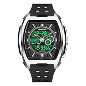 baratos Relógios Quartz-Relógio Esportivo Quartz de Duplo Display SANDA 5118 Moda À Prova D'Água Multi Funcional Luminosa Cronógrafo Calendário Relógio Masculino
