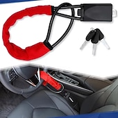 Недорогие Безопасность и защита автомобилей-Универсальный блокиратор рулевого колеса — компактное многофункциональное автомобильное охранное устройство, подходящее для большинства автомобилей, внедорожников и гольф-каров.