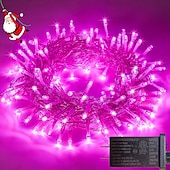 cheap Plug String Lights-Christmas Tree Decorative String Lights Fairy String Lights 8 Function Low Voltage Safety Plug in Holiday Wedding Party Atmosphere Decorative Lights Props 10/20/30/50/100 meters