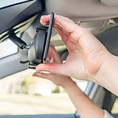 Недорогие Сервис транспортных средств-Автомобильное зеркало заднего вида, широкоугольное выпуклое зеркало с креплением, универсальное, подходит для автомобилей, внедорожников, грузовиков - прочный АБС-материал, простая установка,