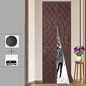 Недорогие Экран для окна и двери-Магнитная москитная сетка, зимняя термоштора для спальни, толстый утеплитель с волшебной лентой, магнитная застежка, ветрозащита, защита от комаров, утеплитель для дома без сверления