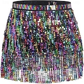 cheap Belly Dancewear-Samba Dancewear Belly Dance Performance Costume Sequin Tassel Hip Scarf Bead Waist Chain Indian Dance Performance Waist Scarf.l Performance Costume