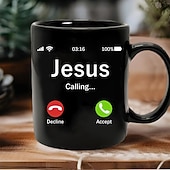 billiga Muggar och koppar-Rolig julklappsmugg Jesus kallar mugg kaffekopp meme present till män kvinnor tonåring trendig meme jultomtenmugg semesterfestpresent