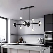 Недорогие Люстры-спутники-светодиодный подвесной светильник линейная люстра на 8 ламп 110-240 В