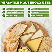 voordelige Keukengerei &amp; Gadgets-2/4/6 stuks kaasdoek om te zeven, 20x20 inch klasse 100 voorgesneden ongebleekte mousseline doek met randen, herbruikbaar voor yoghurt, sap, koken en kalkoen