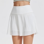 Χαμηλού Κόστους Γυναικείες φούστες και σορτς-Γυναικεία Μονόχρωμο Casual φούστα Φούστα τένις Αθλητική φούστα Προστασία UV Γρήγορο Στέγνωμα Ελαστικό Αναπνέει Τέννις Αθλητικά Τρέξιμο Παντελόνια Φούστες Λευκό Κόκκινο Ρούχα τένις