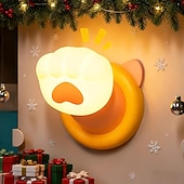 voordelige Nursery Night Lights-Nachtlampje voor de kinderkamer, magnetische wandlamp met kattenklauw, aanraaklamp voor op het bed, schattig dimbaar siliconen nachtlampje, grappig cadeau voor tieners en volwassenen, decoratie voor