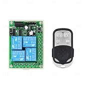 levne Chytré vypínače-DC12V 433MHz 4kanálový multifunkční přijímač RF bezdrátové dálkové ovládání spínač relé pro motor garážové clony LED světlo