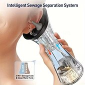 cheap Household Appliances-Professional-Grade Electric Earwax Removal SystemThree-Speed Hydraulic Ear Cleaning Kit with USB Charging Water Temperature Sensor and Visible Waste Bin for Home Ear Hygiene Care