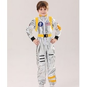 economico Costumi Professionali e Uniformi-Settimana del libro 2026 Costume di Carnevale 2026 Costumi di carriera Tutine Astronauta Bambini Ragazzi Ragazze Carnevale Festa / Sera Vestirsi