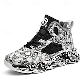 preiswerte Lässige Sneakers-Rote Herren-Sneaker für den Alltag – modisches Design mit auffälligen Prints, ideal als Weihnachtsgeschenk und für festliche Outfits