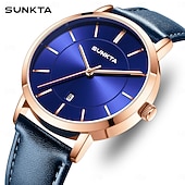 halpa Kvartsikellot-LIGE Miesten Kvarttikello Liiketoiminta Vedenkestävä PU Nahkakello