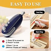 olcso Konyhai eszközök és kütyük-2 db-os mini zacskóhegesztő vágóval és mágnessel, hordozható kézi 2 az 1-ben újratölthető élelmiszerzacskó-hegesztő lezáráshoz és vágáshoz, hőhegesztő műanyag zacskókhoz, uzsonnazacskókhoz,