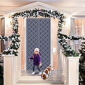 tanie Ekran dla okien i drzwi-magnetyczna zasłona do drzwi domowych, wiatroszczelna, przeciw komarom, izolacja termiczna, montaż bez wiercenia, blokada przeciągów w klimatyzatorze w sypialni, dźwiękoszczelny panel prywatności