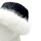  Női Kalap Halász sapka Szélbiztos Meleg Hétköznapi Hétvége Báránybunda Tiszta szín