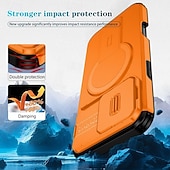 preiswerte Handyhülle für iPhone-Handy Hülle Handyhüllen Für iPhone 16 15 14 Pro Max Plus 16e 13 Pro Max Rückseite Mit Ständer Stoßfest Rüstung PC PU-Leder