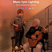 Недорогие светодиодный торшер-Умный светодиодный напольный светильник RGBW, работает с пультом дистанционного управления Alexa и Google Home по Wi-Fi, современный, высокий, сверхяркий, 2000 лм, смена цветов &amp;торшер Sky с