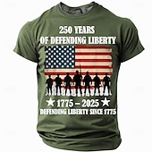 4. juli 2026 250. minnedag Patriotisk Patriot Amerikansk Flag T-skjorte