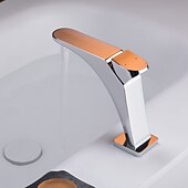preiswerte Waschbeckenarmaturen-Waschbeckenarmatur - Klassisch Galvanisiert Mittelset Einhebel EinlochBath Taps