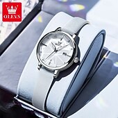 Χαμηλού Κόστους Ρολόγια Quartz-OLEVS Μόδας Δώρο για τη Γιορτή της Μητέρας για Ρολόγια Γυναικών Πολυτελής Μάρκα Πρωτότυπο Ρολόι Quartz για Γυναίκες Αδιάβροχα Ατσαλένια Λαμπερά Ρολόγια 5656