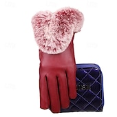  Жен. 1 пара С пальцами / Зимние Активный / Уличный стиль Перчатки - Полотняное плетение