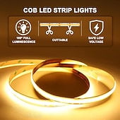 Недорогие Штекерные полосы света-Комплект светодиодной подсветки лестницы с интеллектуальным датчиком движения, 10-24 шт., 4,9-футовая светодиодная лента COB для внутренней подсветки лестниц, оснащенная кабелем с выключателем и