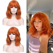 cheap Carnival Wigs-Carnival Wig 2026 Pink Red Blue Curly Short Synthetic Festival Wig Mardi Gras Parade Cosplay Costume Hair for Women