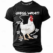  Ανδρικό Αστείο Μπλουζάκι Γραφικών 'Μάντεψε Τι Κωλοκοτό' Μπλουζάκι Με Σύντομο Μανίκι  Λέξεις