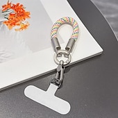 abordables Correas para el teléfono y muñequeras-Nueva correa para teléfono con clip, pulsera y clip, resistente y duradera. &amp;Cordón para cámara unisex antipérdida, correa de muñeca corta para teléfono, nuevo cordón giratorio de una pieza con cierre