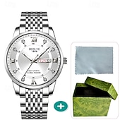 cheap Quartz Watches-Fashionable Men's Wristwatch High-end Men's Quartz Watch Date Calendar Luminous Dial Rhinestone Decoration The Best Gift Choice for Men