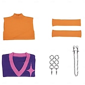 abordables Disfraces de mujer-Inspirado en ídolos coreanos Estrella del pop Cazadores de demonios Chaleco de punto Vestido llamativo Disfraz de carnaval Ídolo virtual for Mujer Chica Adultos Víspera de Todos los Santos Carnaval