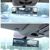 Недорогие Сервис транспортных средств-Автомобильное зеркало заднего вида, широкоугольное выпуклое зеркало с креплением, универсальное, подходит для автомобилей, внедорожников, грузовиков - прочный АБС-материал, простая установка,