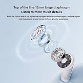 abordables Auriculares abiertos-Auriculares In-Ear y Clip-On TWS de Moda para Parejas Auriculares Duales Gaming TWS Hi-Fi Bass Estéreo ENC Llamadas HD Compatibles con Android e iPhone Auriculares Inteligentes Deportivos Regalo de
