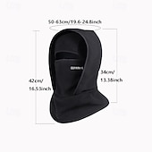 preiswerte Heizen und Kühlen-Wintermütze für draußen, warm, mit integriertem Nackenband, Fahrradmaske, Sport-Ski-Kopfbedeckung, winddicht, einteilig, zum Überziehen