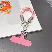 abordables Correas para el teléfono y muñequeras-Nueva correa para teléfono con clip, pulsera y clip, resistente y duradera. &amp;Cordón para cámara unisex antipérdida, correa de muñeca corta para teléfono, nuevo cordón giratorio de una pieza con cierre