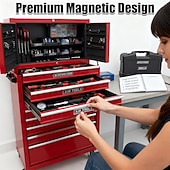 halpa Kodin tarvikkeet-12 kappaleen pakkaus magneettisia työkalupakkietikettejä, 3D-tulostettuja työkalupakkietikettejä, yleisiä työkalupakkien järjestelytarvikkeita, uudelleenkäytettäviä etikettejä teräksisille