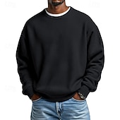 economico Felpe di base-Per uomo Maglia Felpa a nido d'ape Maglione Aalbicocca Bianco Girocollo Semplice Testurizzato Casuale Quotidiano Sport &amp; Outdoor Poliestere Streetwear Cool Abbigliamento Sportivo Primavera &amp; Autunno