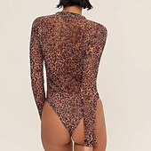 abordables Rash Guards de Una Pieza-Mujer Traje de baño Trajes de baño de una pieza Graphic Cerrar Protección UV Manga Larga Bañadores Surf Playa Vocación Primavera