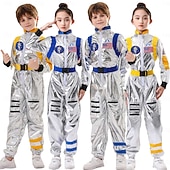 economico Costumi Professionali e Uniformi-Settimana del libro 2026 Costume di Carnevale 2026 Costumi di carriera Tutine Astronauta Bambini Ragazzi Ragazze Carnevale Festa / Sera Vestirsi