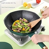 Недорогие Кухонная посуда-Восьмиугольная антипригарная сковорода, вок, сковорода, бытовая кастрюля для приготовления яиц, стейков, газовая плита, индукционная универсальная антипригарная сковорода