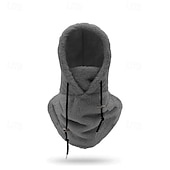 cheap Warm&amp;Heated Collection-3-in-1 Beanie Hat Neck Warmer Face Cover Ski Mask Winter Thermal Windproof Fleece Lined Hood Hat for Skiing Cycling Hiking Outdoor Riding Cold Weather Protection for Men and Women