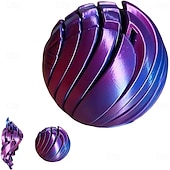 זול אספקה לבית-צעצועי פידג'ט כדור הדפסה תלת מימדית, כדור הילוך צעצוע פידג'ט נוזלי מסתובב כדור זרימת נוזל עם עיצוב מסתובב שולחן אינטראקטיבי, צעצועים למשרד, בית ולנסיעות, צעצועי הקלה בחרדה