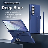 economico Cover Samsung-telefono Custodia Per Samsung Galaxy Piegatura a Z 7 Z Fold 6 Z Fold 5 Z Fold 4 Z Fold 3 Custodia a Flip con Supporto con Proteggi Schermo Protezione Completa Retrò PC