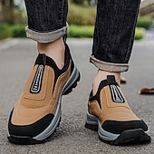 baratos Sapatos Casuais Slip-On-Tênis slip-on azul masculino – confortável e respirável, perfeito para uso casual, viagens e atividades do dia a dia.