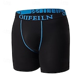 billiga Herrboxers-Herr 5st Grundläggande trosor Boxershorts Kalsong Elastisk midja Terylen Mateial som andas Bekväm Färgblock Brev Multifärg