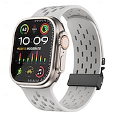 economico Cinturini per Apple Watch-Cinturino Sportivo Anello Solo Compatibile con Cinturino dell'Apple Watch 49mm 46mm 45mm 44mm 42mm Lusso Regolabili Silicone Cinturino di ricambio per iwatch Ultra 3 2 Series 11 10 9 8 7 SE 6 5 4 3 2