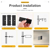 baratos Candeeiros Luzes de Exterior-Conjunto de 4 luminárias solares de parede para exterior, à prova d'água, para pátio, jardim, varanda, cerca ou alpendre, ideais para decoração de Natal e feriados.